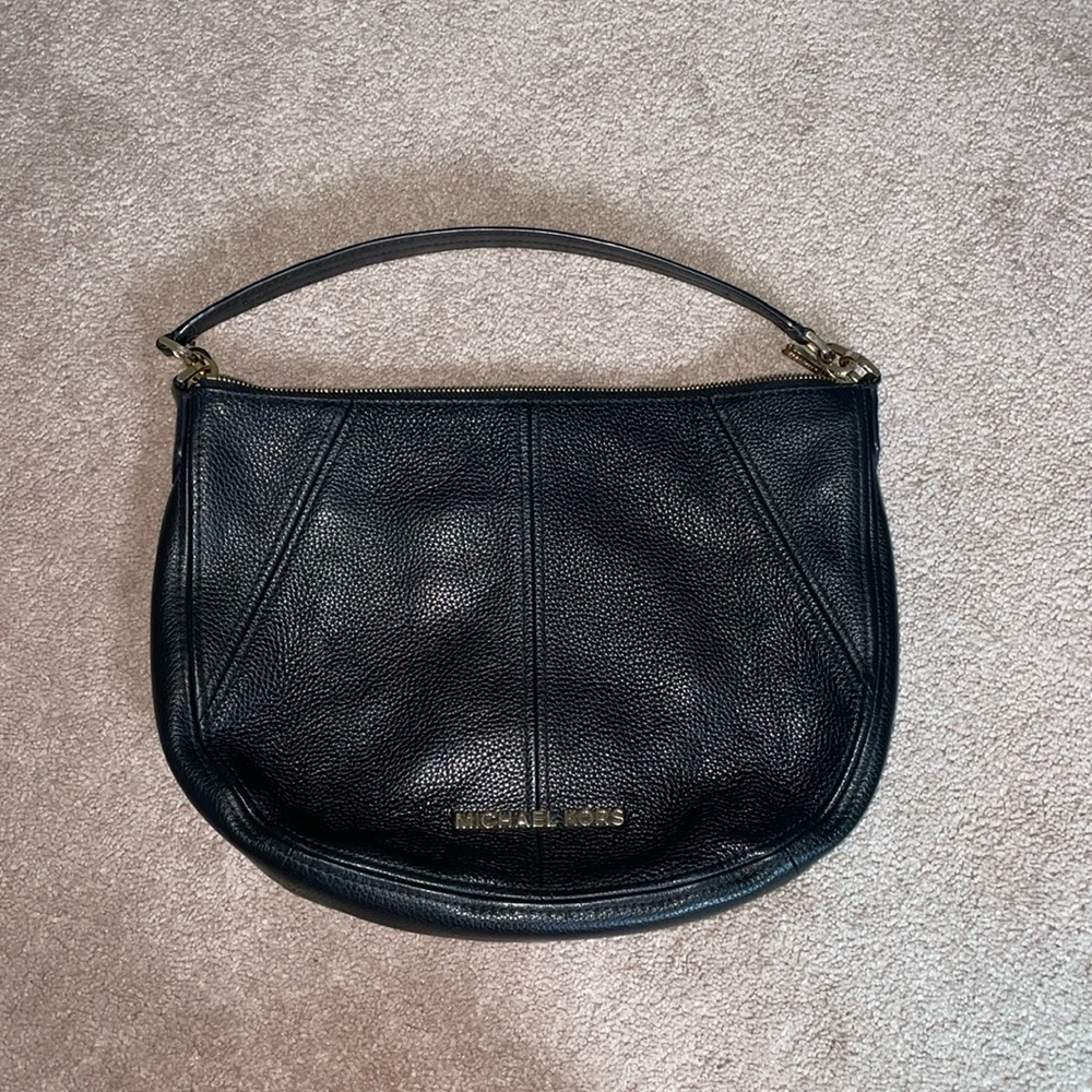 Michael Kors Black Pebble Cross Body Shoulder Purse